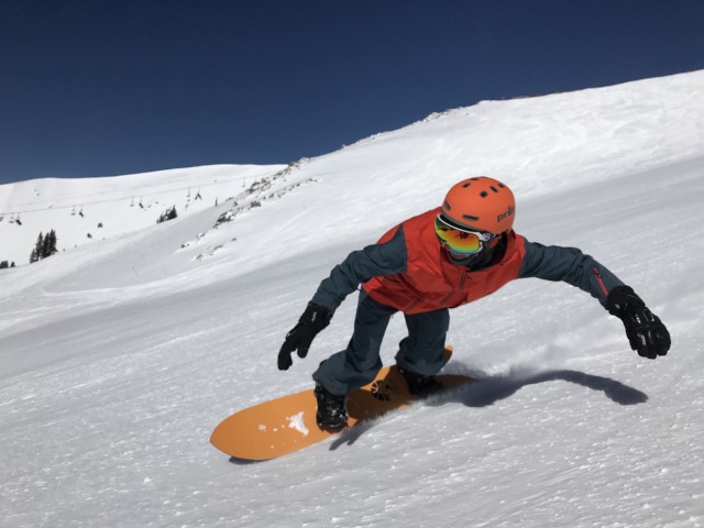 Exhibit C. Outerwear, helmets, and board color coordination never hurt a picture, either.