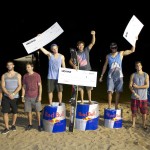 From left to proper on the podium: Alex King, John Burris, and Claudio Kostenberger. Off the side and the podium from left to right: Stephen Seal, Jake Bridges, Martin Bartalsky, Alex King, John Burris, Claudio Kostenberger, Michael Stevenson, and Aaron Weeks.