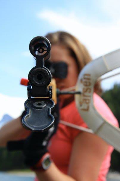 Out There athlete, Sarah Murphy of New Zealand, practicing her shot in 2013. (Photo: Out There/Facebook)  