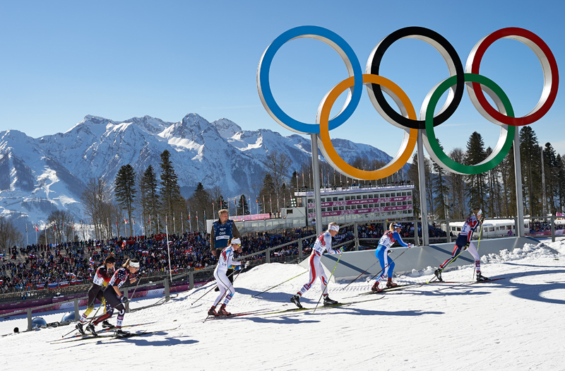 The women's 15 k skiathlon cross-country at the XXII Winter Video games in Sochi, Russia. (Photo: Fischer/NordicFocus)