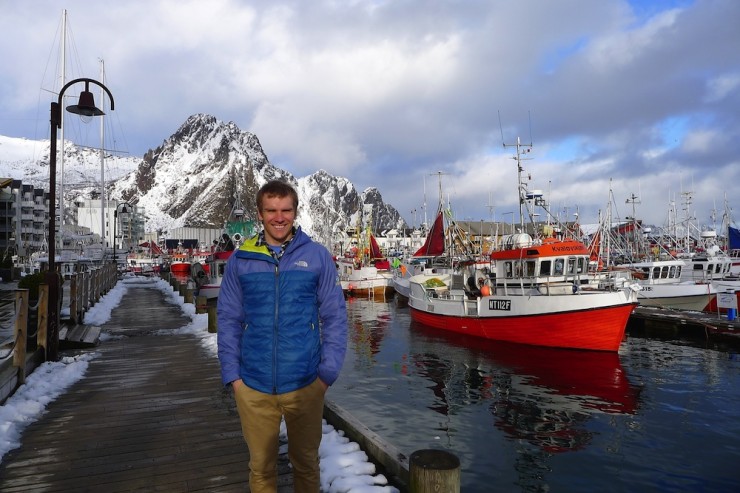 Devon Kershaw during a March trip to Lofoten, Norway, to check out Kristin Størmer-Steira's mother and brother. (Courtesy photo)
