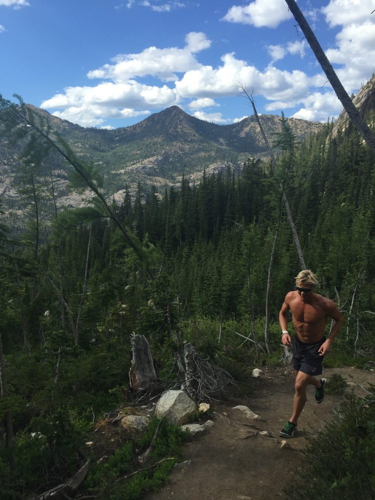 U.S. Ski Team B-team member, Erik Bjornsen during a run in the North Cascade Mountains summer 2016. (Courtesy photo)