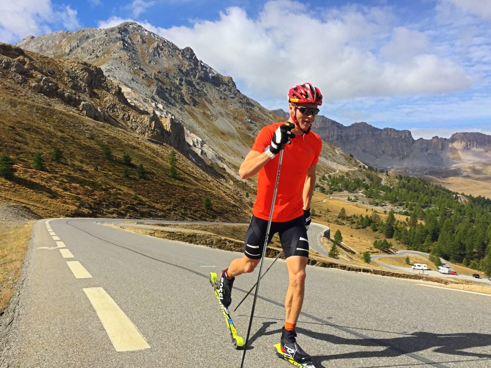 U.S. Ski Team B-team member, Erik Bjornsen during a rollerski in France this summer 2016. (Courtesy photo)