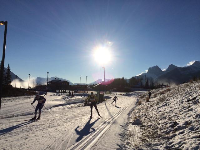 Racing at the Canmore Nordic Centre on Saturday. Photograph: Cross Nation Canada.