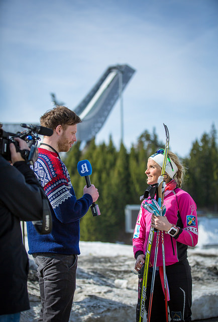 Although she has won hill climbs and had fun appearing on tv shows like Prime Gear, Therese Johaug has had some bad luck this coaching season. (Photo: Bymiljoetaten/Flickr)