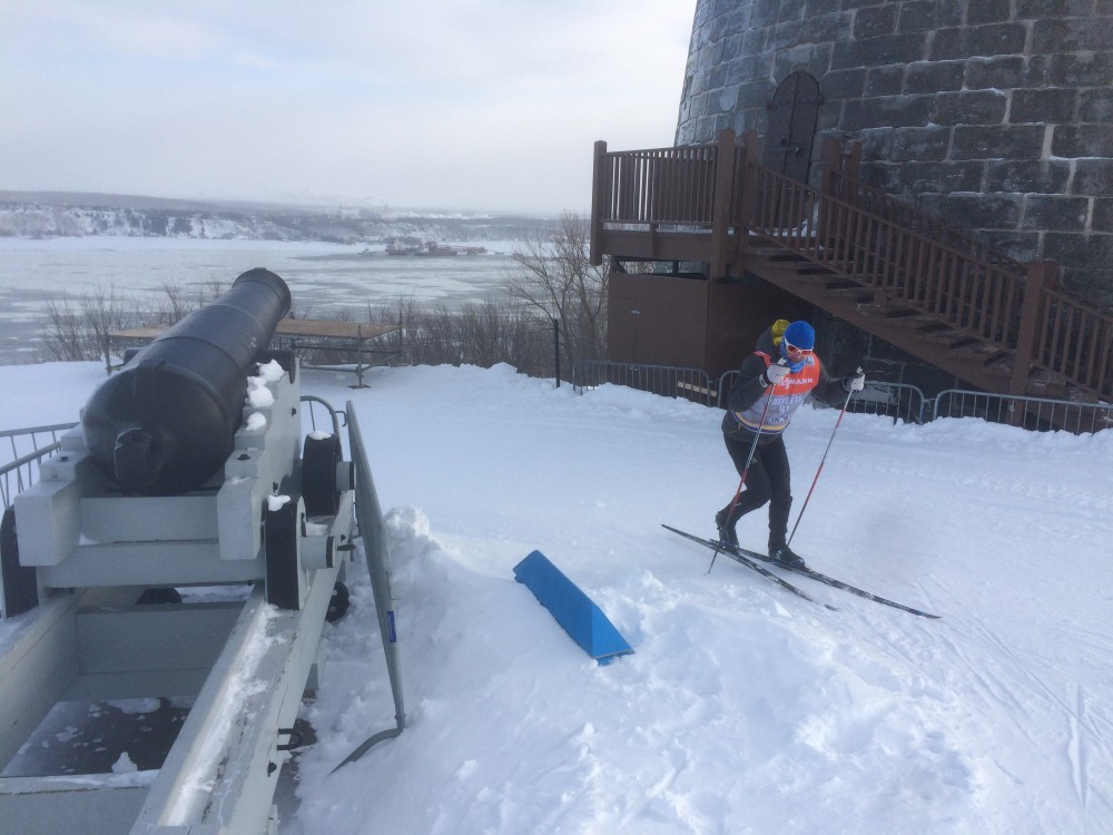 Matt Liebsch of Gear West/Salomon pre-stage 3 and 4 for the 2016 Ski Tour Canada in Quebec City, Plains of Abraham. (Courtesy Photo) 