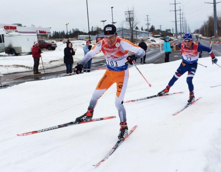 47 12 months Previous John Bauer finishing 30th (and winning age group of program) in the American Birkebeiner