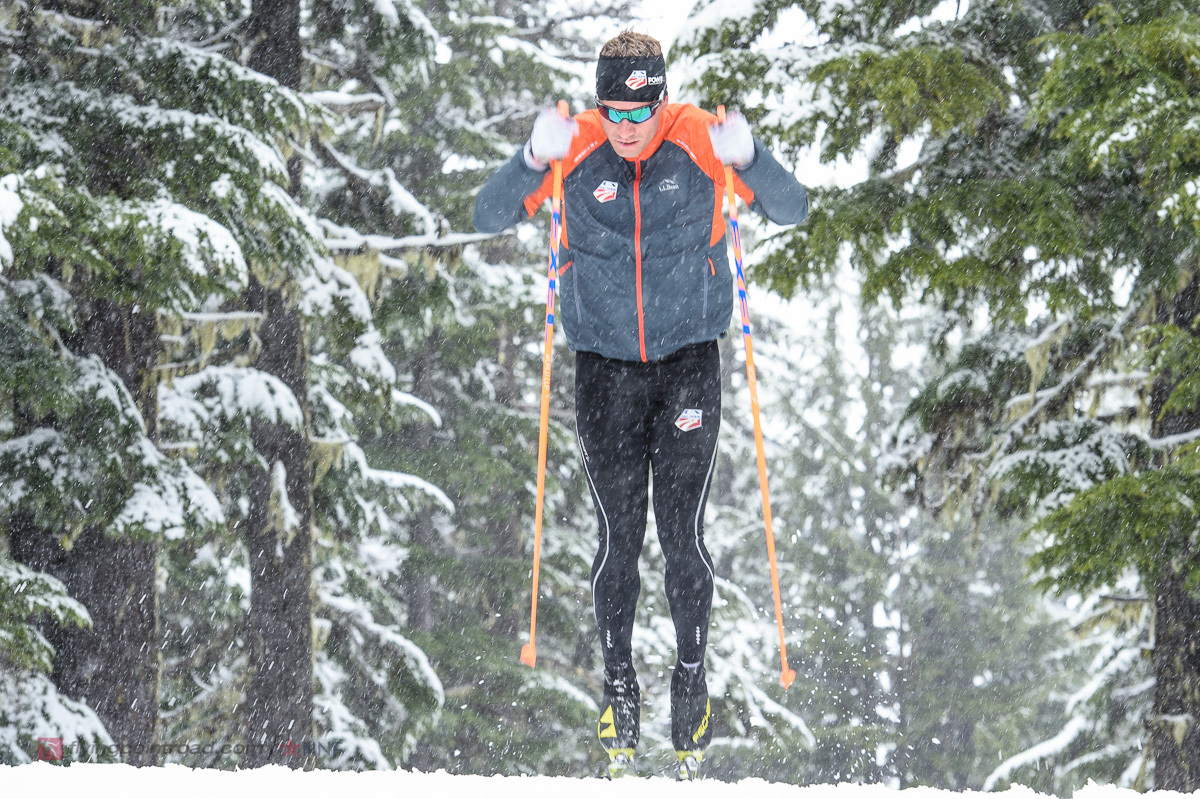 Simi Hamilton working on his double poling this past spring in Bend, Ore.. (Photo: flyingpointroad.com)