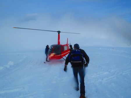 Helicopter support to and from Eagle Glacier above Girdwood, Alaska. (Photograph: Shannon Gramse/Flickr)