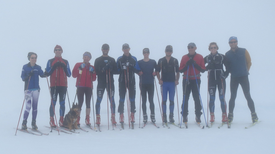 Caption: 2014 APUNSC Masters Camp (L to R): Kathy Christy, Dan Libbey, Berit Flora, Coach Erik Flora, Sam Flora, Gavin Kentch, Coach Don Haering, Gil Lund, Coach Greta Anderson, Shannon Gramse. (Photo: Shannon Gramse/Flickr)