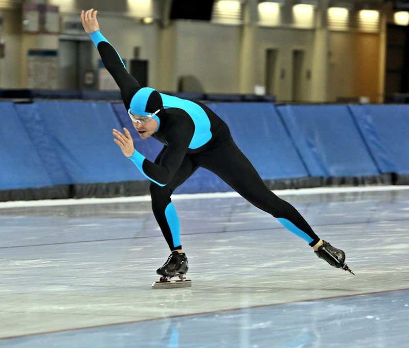 Reid Pletcher pace skating at the Utah Olympic Oval. (Photo: Courtesy Photograph) 