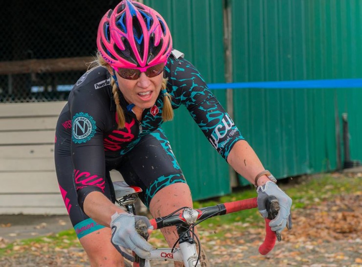 Sarah Max during a cyclocross race. (Courtesy photo)