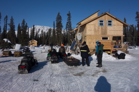 Adam and Samantha's cabin in the "town" of Chisana. Photo: Seth Adams