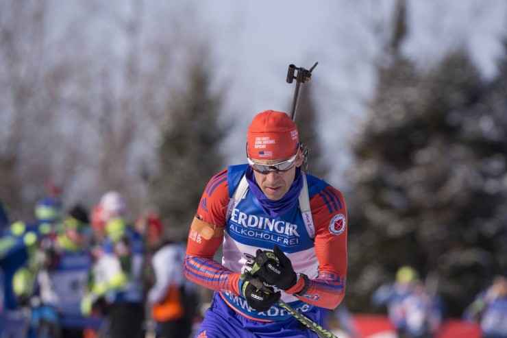 Lowell Bailey (US Biathlon) racing to 15th in the men's sprint at the IBU Globe Cup in Presque Isle, Maine. Bailey was a single of three U.S. guys in the leading twenty on Thursday. (Photograph: USBA/NordicFocus)