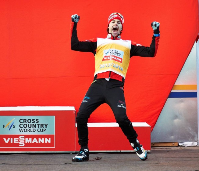 six.03.2014, Falun, Sweden (SWE): Alex Harvey (CAN) - FIS globe cup cross-nation, 15km men handicap commence, Falun (SWE). www.nordicfocus.com. © Felgenhauer/NordicFocus. 