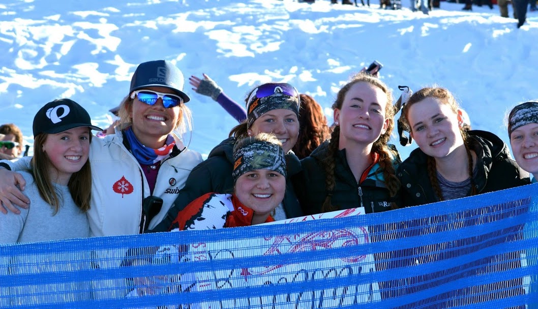 Stuber (second from left) with AVSC athletes. (Courtesy photo)