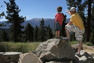 Hikers at Snow Summit