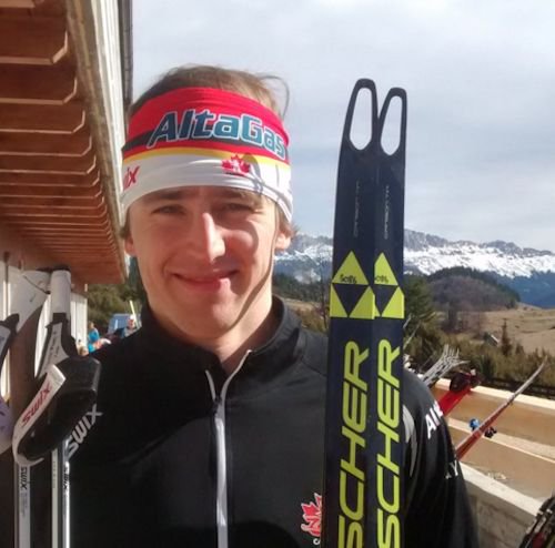 Canada's Julien Locke (Black Jack) positioned 16th in his 1st-ever race outdoors of North America -- the freestyle sprint at U23 Globe Championships -- on Monday in Rasnov, Romania. (Photograph: CCC) 